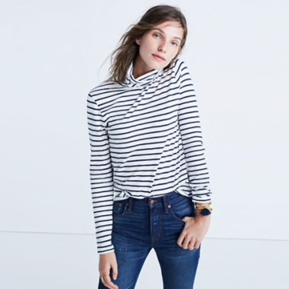Madewell striped turtleneck Clearance